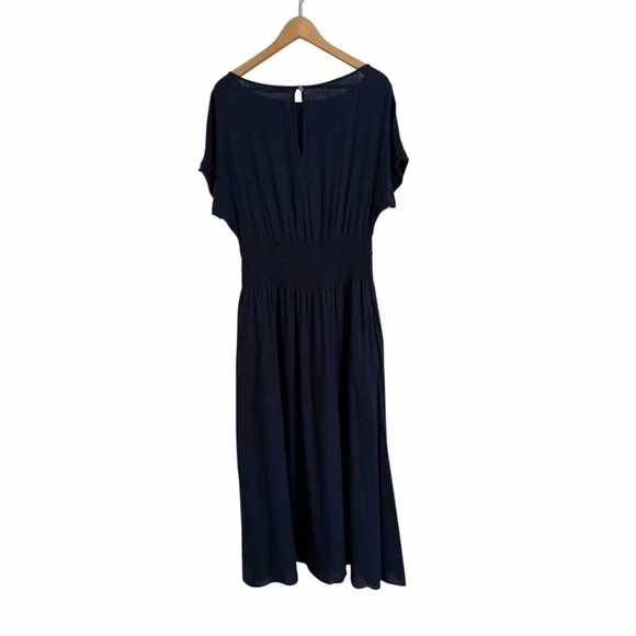FAHERTY Coast To Coast Midi Dress in Navy - Excellent Pre-Owned Condition, Large - Picture 7 of 16
